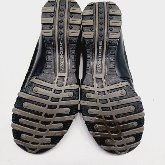 Shoes Flat Women Black Lace Elastic Strap Leather Comfort Minimalist Office 7.5 - Picture 2 of 8